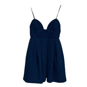 Rubber Ducky L Dress Blue V-neck Sleeveless Cocktail Party Productions Women’s